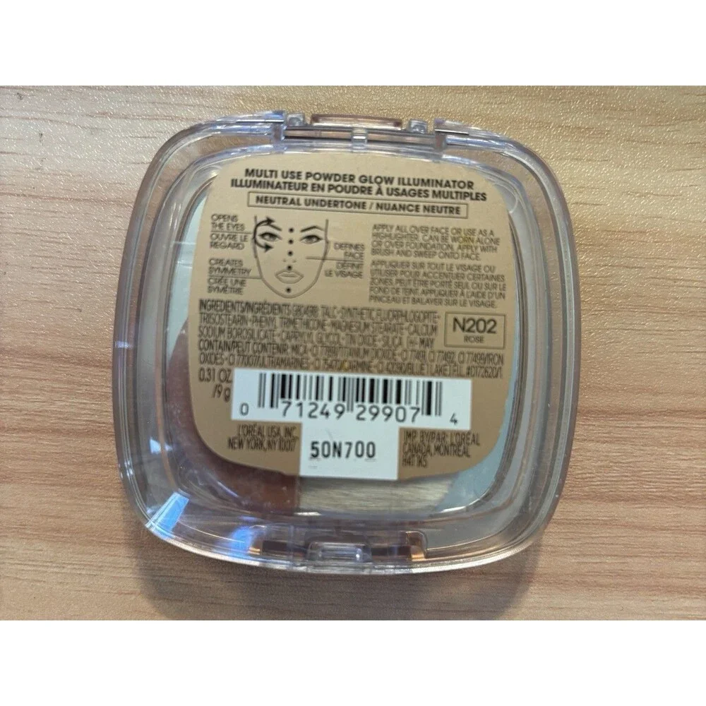 L'Oreal Paris True Match Lumi Powder Glow Illuminator Blush Highlight N202 Rose